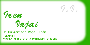 iren vajai business card