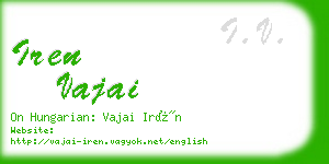 iren vajai business card